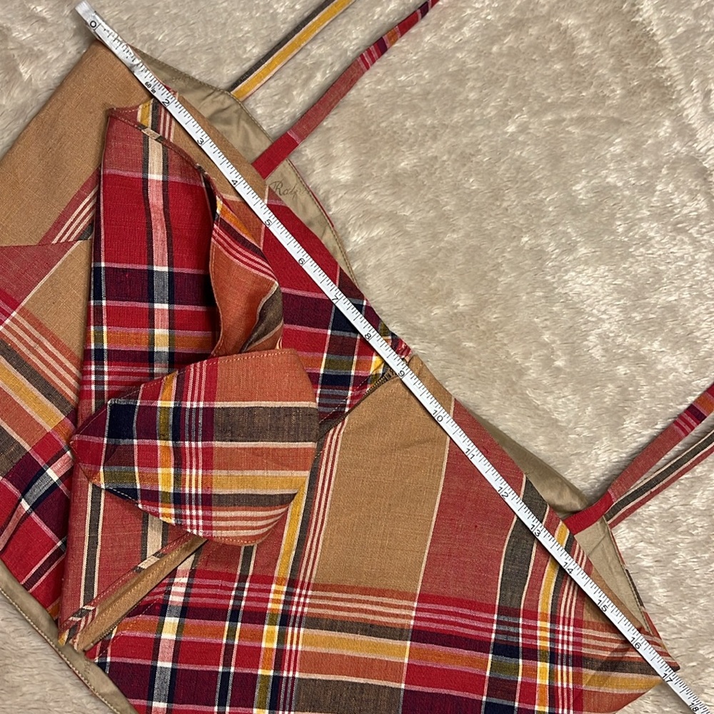 RALPH LAUREN Coleta Knotted Madras Crop Top Ralph Lauren Collection - Picture 8 of 11